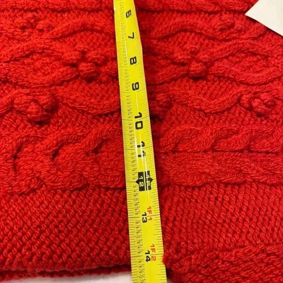 NWT ZARA GIRLS RED CABLE KNIT POPCORN SWEATER  Size 4-5 - Picture 6 of 9